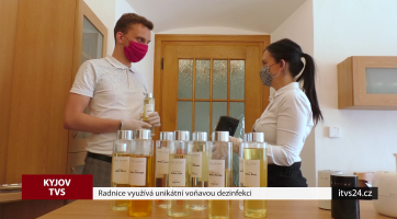 Radnice využívá unikátní voňavou dezinfekci