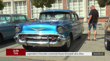 Legendární Chevrolet z americké Route 66 brázdí ulice Zlína