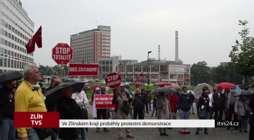 Ve Zlínském kraji proběhly protestní demonstrace