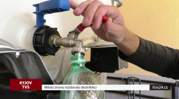 Město znovu rozdávalo dezinfekci