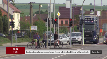 Kraj podepsal memorandum o řešení silničního křížení v Kunovicích