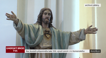 Noc kostelů připomněla také 350. výročí úmrtí J. A. Komenského