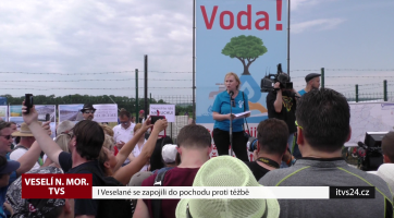 I Veselané se zapojili do pochodu proti těžbě