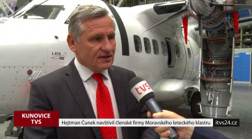 Hejtman Čunek navštívil členské firmy Moravského leteckého klastru