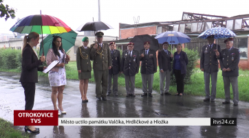Město uctilo památku Valčíka, Hrdličkové a Hložka