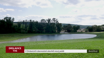 V Drslavicích slavnostně otevřeli nový poldr