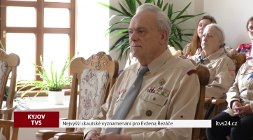 Nejvyšší skautské vyznamenání pro Evžena Řezáče