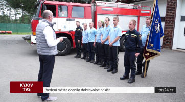 Vedení města ocenilo dobrovolné hasiče