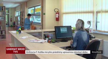 Knihovna F. Kožíka má přes prázdniny upravenou otevírací dobu