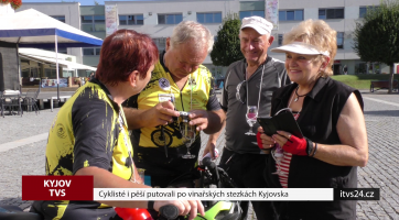 Cyklisté i pěší putovali po vinařských stezkách Kyjovska