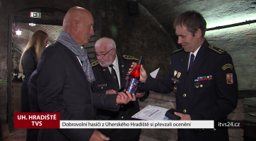 Dobrovolní hasiči z Uherského Hradiště si převzali ocenění