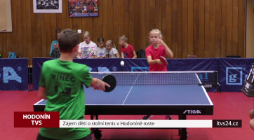 Zájem dětí o stolní tenis v Hodoníně roste