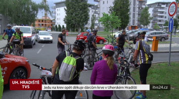 Akce Jedu na krev opět děkuje dárcům krve v Uherském Hradišti