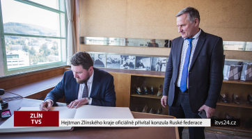 Hejtman Zlínského kraje oficiálně přivítal konzula Ruské federace