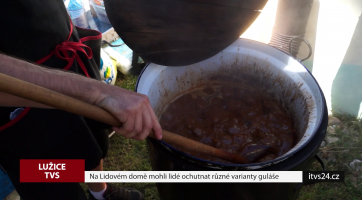 Na Lidovém domě mohli lidé ochutnat různé varianty guláše