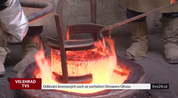 Odlévání bronzových soch s akademickým sochařem Otmarem Olivou
