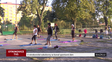 U otrokovické sokolovny se konal sportovní den