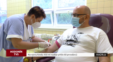 Na výzvu fondu 450 ml naděje přišlo 60 prvodárců