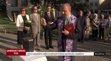 Urna s popelem velké osobnosti města spočinula v kapličce