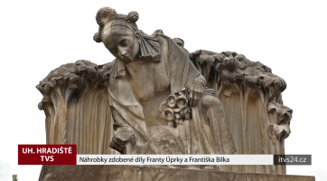 Náhrobky zdobené díly Franty Úprky a Františka Bílka