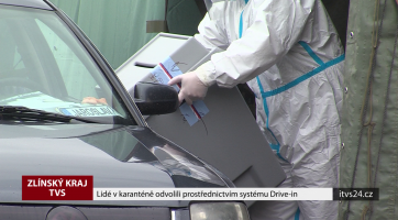Lidé v karanténě odvolili prostřednictvím systému Drive-in