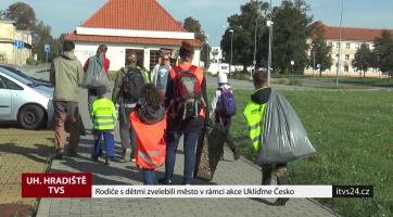Rodiče s dětmi zvelebili Uherské Hradiště v rámci akce Ukliďme Česko