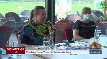 Ostrožskou Novou Ves navštívila Alena Vitásková