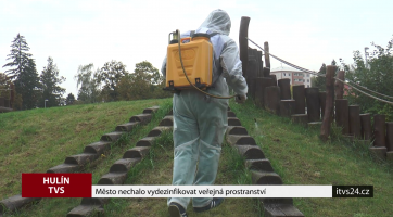 Město nechalo vydezinfikovat veřejná prostranství