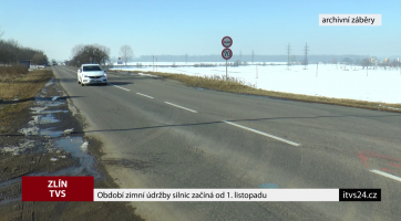 Období zimní údržby silnic začíná 1. listopadu
