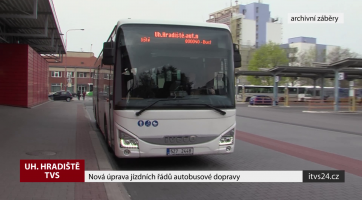 Nová úprava jízdních řádů autobusové dopravy