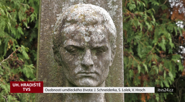 Osobnosti uměleckého života: J. Schneiderka, S. Lolek, V. Hroch