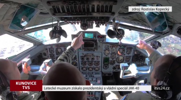Letecké muzeum získalo prezidentský a vládní speciál JAK-40