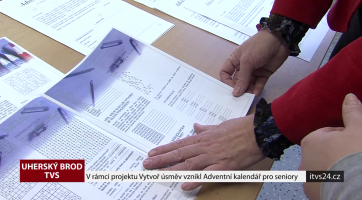 V rámci projektu Vytvoř úsměv vznikl Adventní kalendář pro seniory