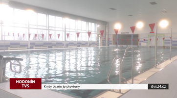 Krytý bazén je otevřený