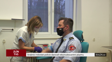 Strážníci městské policie darovali rekonvalescentní plazmu