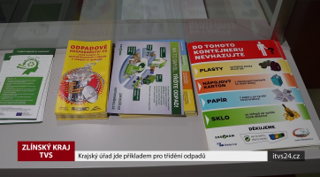 Krajský úřad jde příkladem pro třídění odpadů