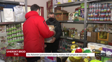 Do Adventní potravinové sbírky mohou lidé přispívat neustále 