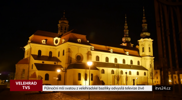 Půlnoční mši svatou z velehradské baziliky odvysílá televize živě