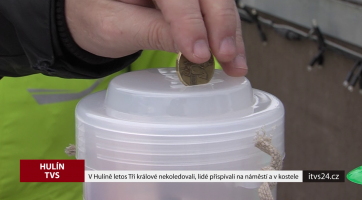 V Hulíně letos Tři králové nekoledovali, lidé přispívali na náměstí a v kostele