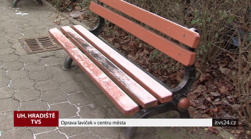Oprava laviček v centru města