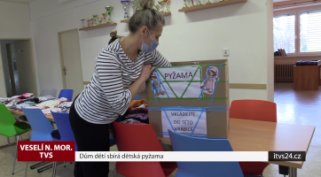 Dům dětí sbírá dětská pyžama