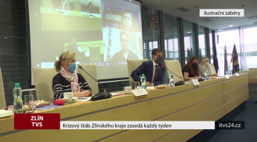 Krizový štáb Zlínského kraje zasedá každý týden