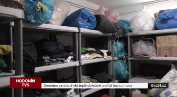 Dennímu centru chybí teplé oblečení pro lidi bez domova
