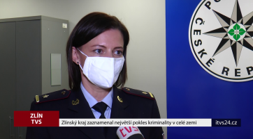 Zlínský kraj zaznamenal největší pokles kriminality v celé zemi
