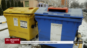 Poplatek za odpad je stejný jako v minulém roce