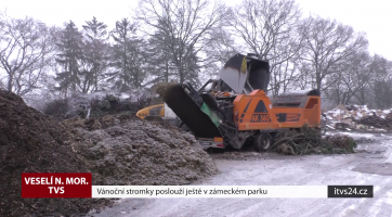 Vánoční stromky poslouží ještě v zámeckém parku