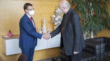 Zlínský kraj navštívil olomoucký arcibiskup Jan Graubner