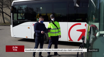 Koordinátoři veřejné dopravy kontrolovali stav vlaků a autobusů