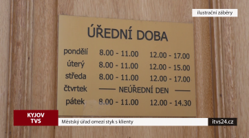 Městský úřad omezí styk s klienty