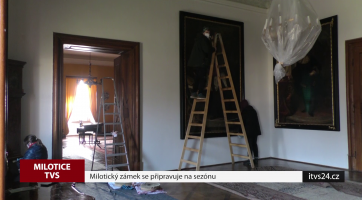 Milotický zámek se připravuje na sezónu